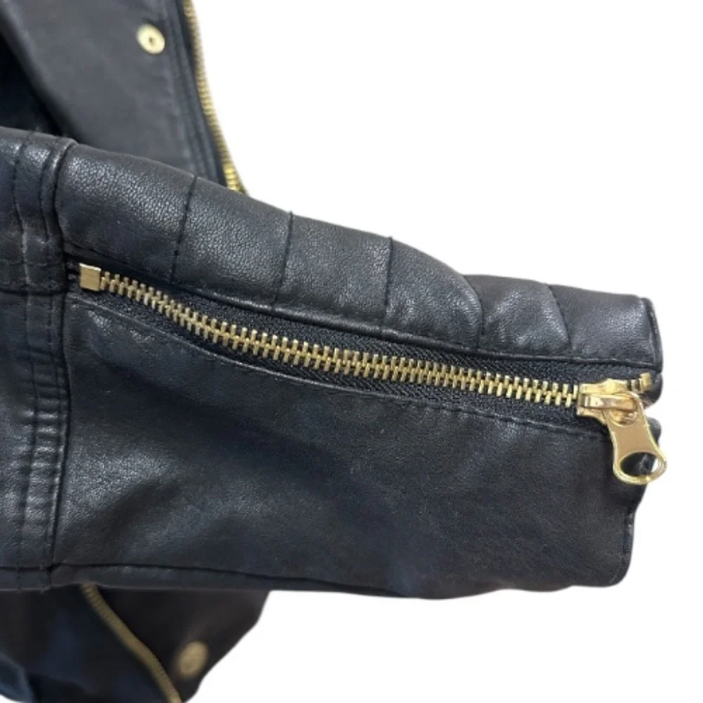 Free People We The Free Vegan Leather Moto Jacket | Size S - Picture 8 of 13